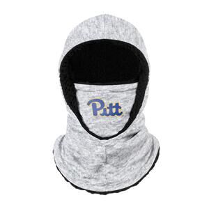 7143 Pittsburgh Panthers Ncaa Heather Grey Big Logo Hooded Gaiter